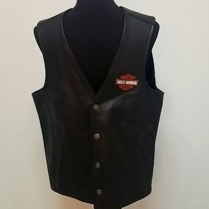HD Mens Leather Vest